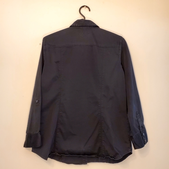 Old Navy Black Button Up Long Sleeve Shirt Women's US Large - Picture 2 of 10